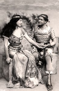 Ruth Vincent 1877-1955 and Roland Cunningham in a scene from Amasis, early 20th century by Dover Street Studios
