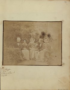 Sir David Brewster with Miss Mary Playfair, Lady Brewster, Mr. Pakenham Edgeworth, and Miss Brewster by Dr. John Adamson