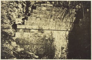 Palace of the Circus at Chichen-Itza, Interior of a Hall