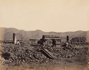 Second Palace at Mitla, Mexico, February 1860 by Désiré Charnay