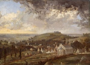 Stroud and the Severn, Gloucestershire by Désiré Delaplace Gérardin