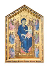 Madonna and Child Enthroned with Angels by Duccio di Buoninsegna