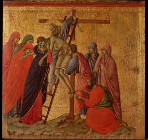 Passion: The Deposition: Maesta Altarpiece by Duccio di Buoninsegna