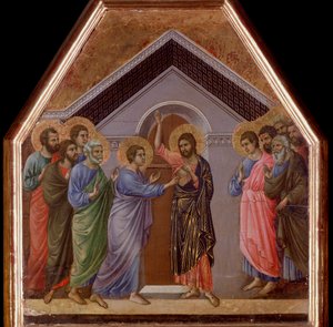 The Incredulity of St Thomas by Duccio di Buoninsegna