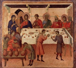 The Wedding at Cana by Duccio di Buoninsegna