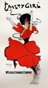 A Gaiety Girl, Operetta by Owen Halls and Sidney Jones. Poster by Dudley Hardy, England by Dudley Hardy