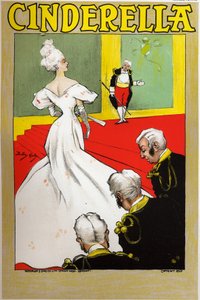 Fairy Tales: Cinderella, Poster by Dudley Hardy for a Show in London, England (c.1890) by Dudley Hardy