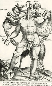 Arminianism as five-headed monster by Dutch School