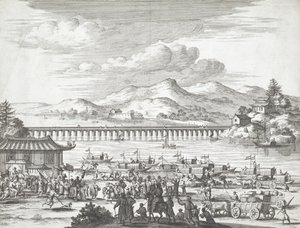 Bridge over the Yangtse River by Dutch School