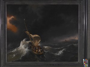 Christ In The Storm On The Sea Of Galilee by Dutch School