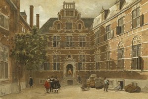 Courtyard of the Oost-Indisch Huis, Amsterdam by Dutch School