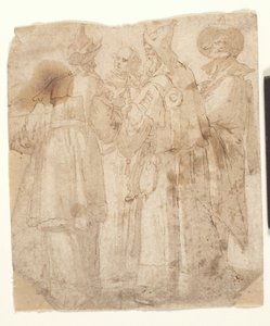 Four Travellers by Dutch School