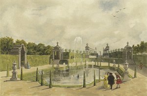 Garden of a Villa, Early 18th Century by Dutch School