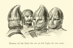 Helmets of the Late 11th and Early 12th Century by Dutch School