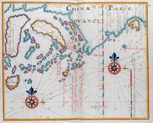 Map showing part of the coast of China, and islands by Dutch School