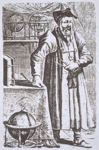 Portrait of William Postel, from his De Universitate, Leyden, 1643, illustrated in History of Magic, published late 19th century by Dutch School