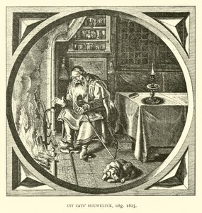 Scene from Houwelick, by Jacob Cats, 1625