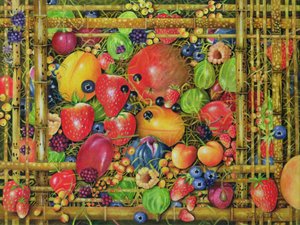 Fruit in Bamboo Box, 1999 by E.B. Watts