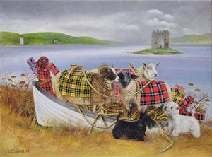 Sheep with Tartan, 1999