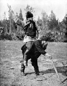 Finns Playing Kykka, the National Game