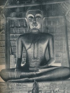 Glory of the Central Shrine in the Wat Suthat, Bangkok, c1935 by ENA