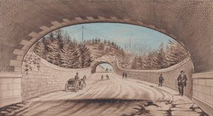 Central Park, Transverse Road No. 2, 1870 by EP