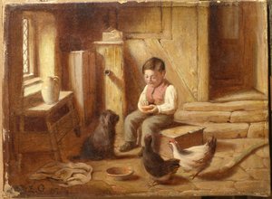 Feeding the Fowl by E.S. Greig