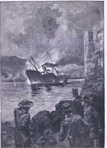 The Spanish-American War: The Sinking of the Merrimac by E.S. Hodgson