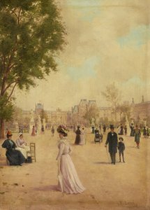 The Tuileries Gardens by E. Baré