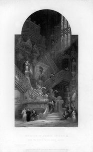 Interior of the Burgos Cathedral by E. Challis