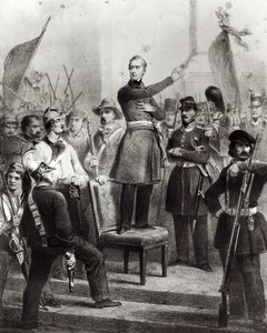 Alphonse de Lamartine at the Town Hall by E. Charpentier