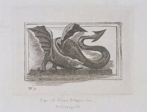 Sign of the Green Dragon Inn, Bishopsgate, London, 1871
