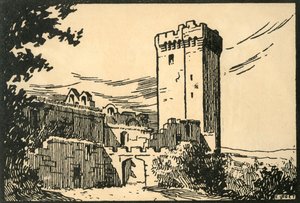 Abbaye De Montmajour - The Old Abbey of Montmajour, c. 1920s by E Laget