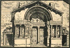 The Portal of the Church of St-Trophime by E Laget