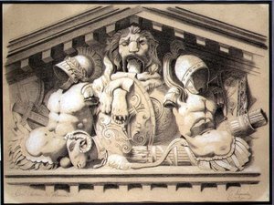 A Sculptural Pediment in the Louvre