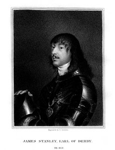 James Stanley, 7th Earl of Derby, Royalist Supporter by E. Scriven