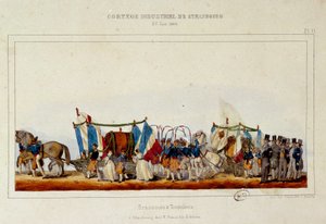 The dance of brewers and coopers during the industrial cortege in Strasbourg on 25/06/1840 by E. Simon