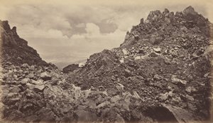 Quezaltenango from the Crater of a Volcano, 1877 by Eadweard Muybridge