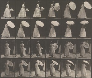 Woman Opening Parasol