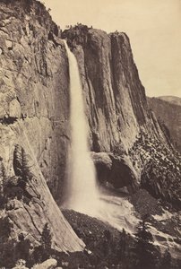 Yosemite Falls, 1868 by Eadweard Muybridge