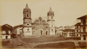Cathedral, Panama by Eadweard Muybridge