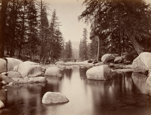 Clark & Moore, Merced River, Yosemite by Eadweard Muybridge