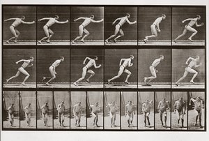 Man running, Plate 59 from Animal Locomotion by Eadweard Muybridge