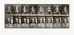Man running, Plate 65 from Animal Locomotion by Eadweard Muybridge