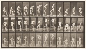 Plate 171. Stepping on a Trestle; Jumping Down, Turning by Eadweard Muybridge