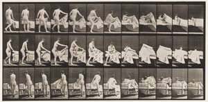 Plate 263. Getting into Bed by Eadweard Muybridge
