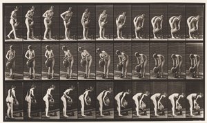 Filling Pitcher on the Ground From Water-Jar by Eadweard Muybridge