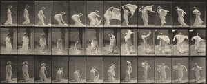 Plate Number 233. Lifting Shawl, Putting it Around Shoulders and Turning by Eadweard Muybridge