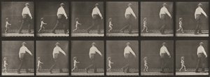 Plate Number 470. Child Running After a Man by Eadweard Muybridge