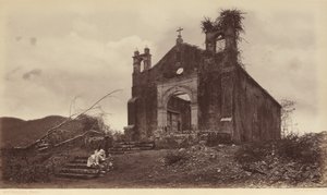 Ruins of the Church of San Miguel, Panama by Eadweard Muybridge